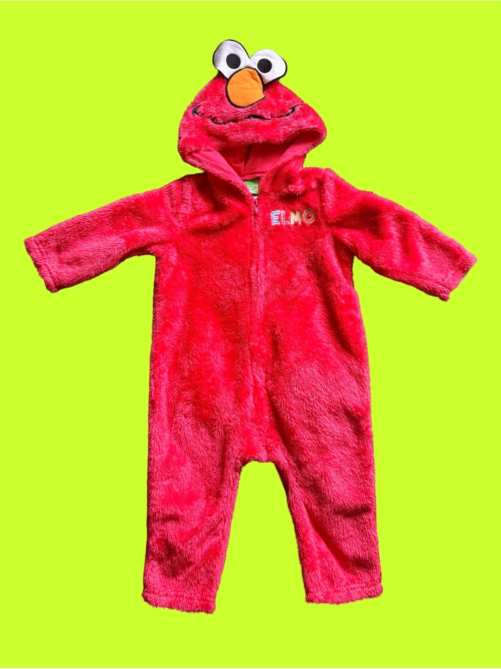 Sesame Street Elmo Plush Hooded Costume Coverall | 12–18M